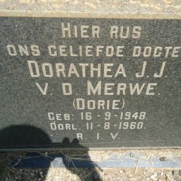 MERWE Dorathea J.J., v.d 1948-1960