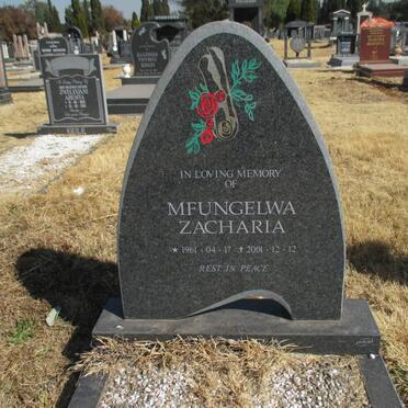 MFUNGELWA Zacharia 1961-2001