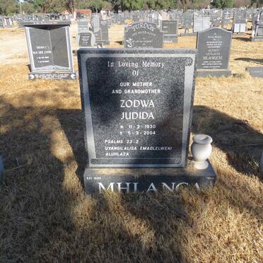 MHLANGA Zodwa Judida 1930-2004