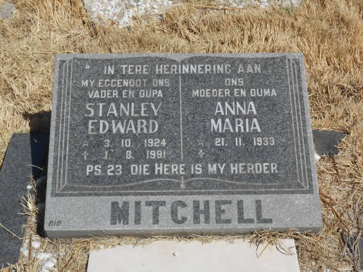 MITCHELL Stanley Edward 1924-1991 &amp; Anna Maria 1933-