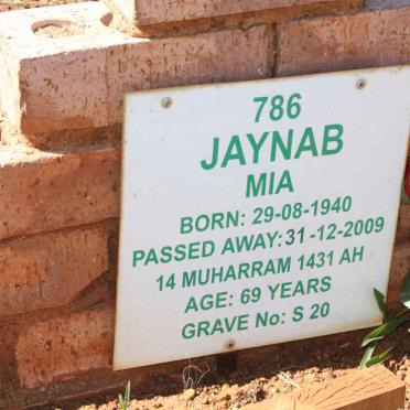 MIA Jaynab 1940-2009