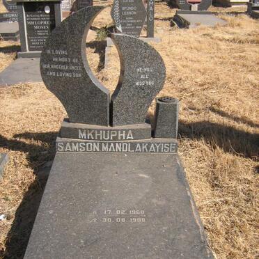MKHUPHA Samson Mandlakayise 1960-1998