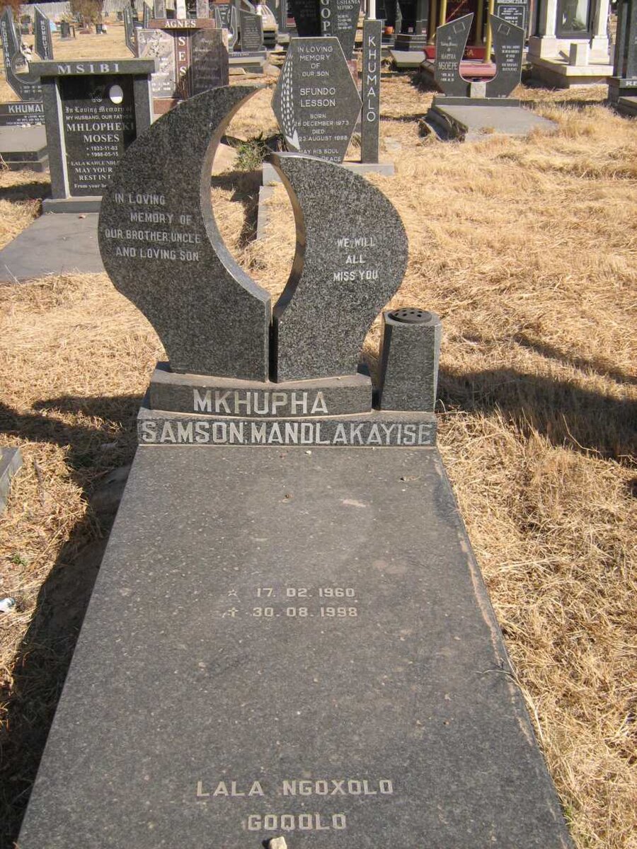 MKHUPHA Samson Mandlakayise 1960-1998