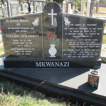 MKWANAZI Thabo Solomon 1948-1997