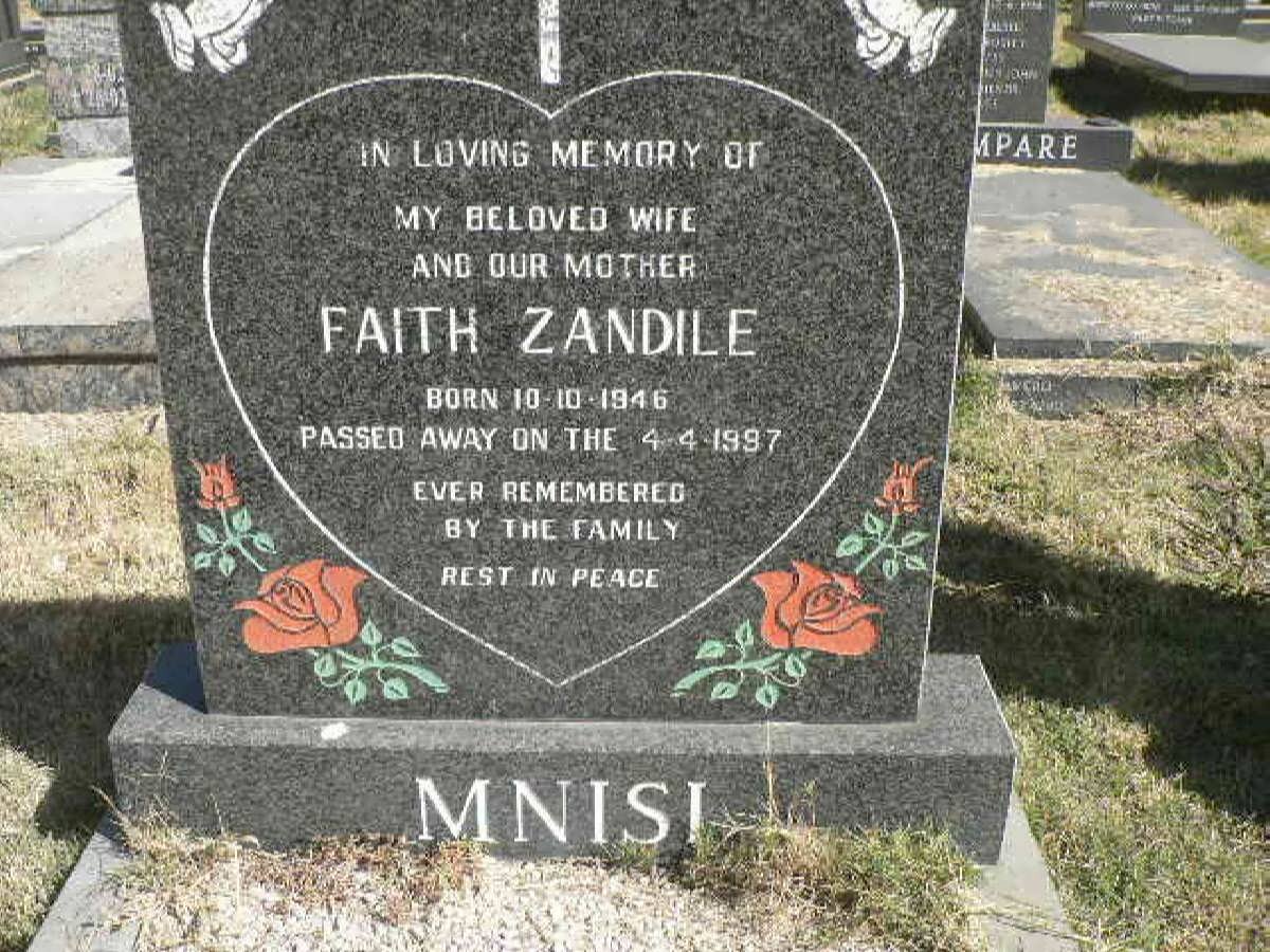 MNISI Faith Zandile 1946-1997