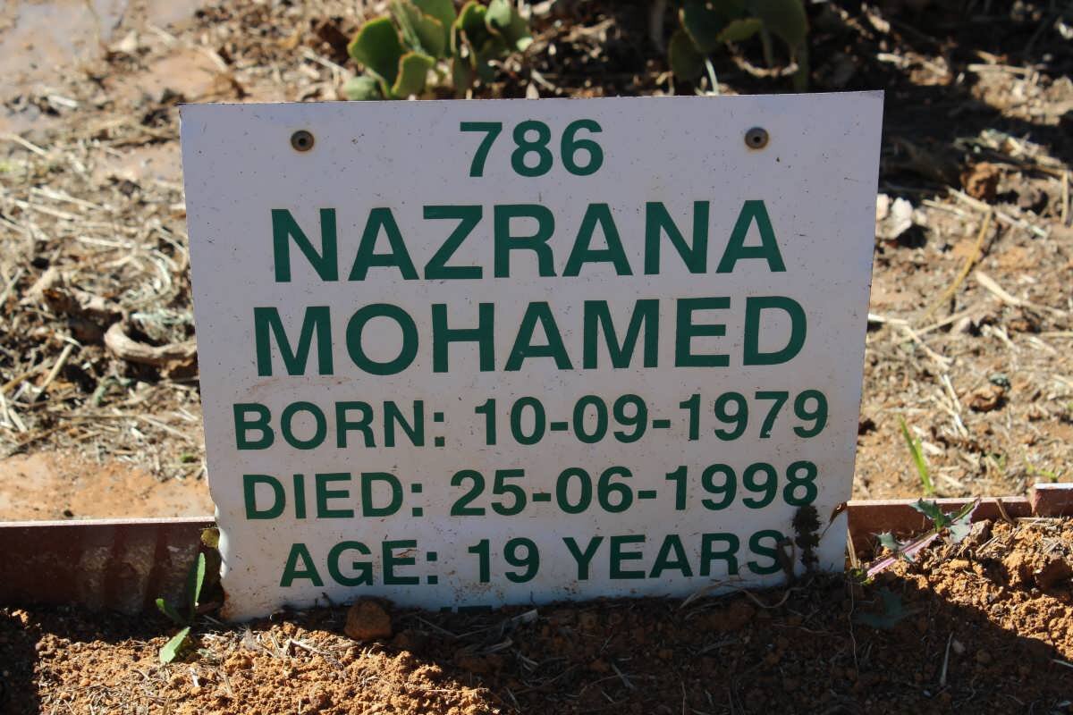 MOHAMED Nazrana 1979-1998