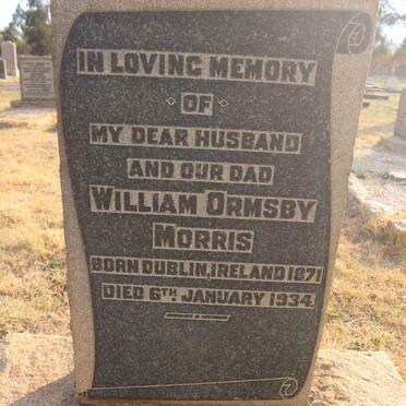 MORRIS William Ormsby 1871-1934