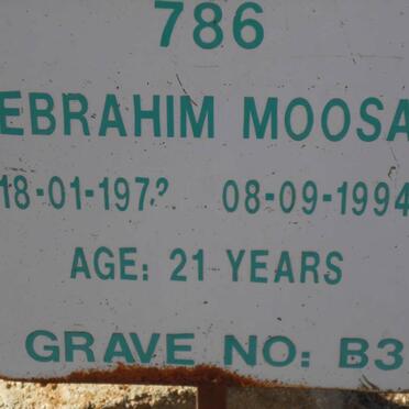 MOOSA Ebrahim 1973-1994