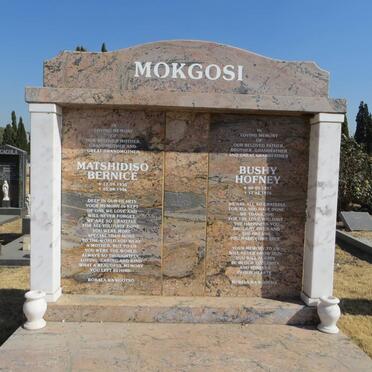 MOKGOSI Bushy Hofney 1927-1976 &amp; Matshidiso Bernice 1930-1996