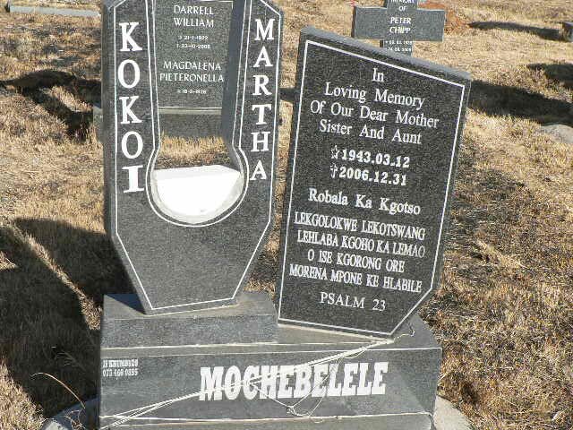 MOCHEBELELE Kokoi Martha 1943-2006