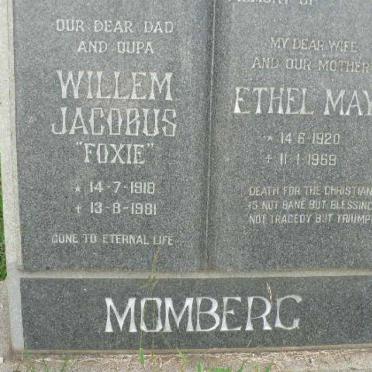 MOMBERG Willem Jacobus 1918-1981 &amp; Ethel May 1920-1969
