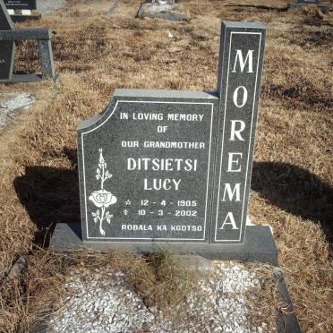MOREMA Ditsietsi Lucy 1905-2002