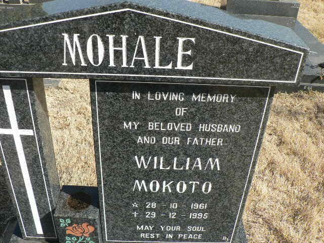MOHALE William Mokoto 1961-1995