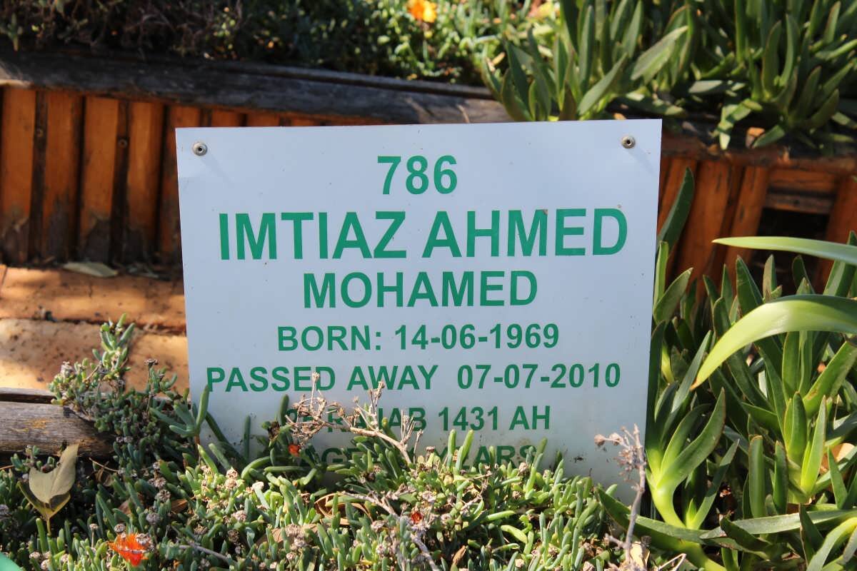 MOHAMED Imtiaz Ahmed 1969-2010