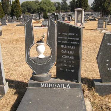 MOKGATLA Masesane Caroline Nzimande 1927-2001