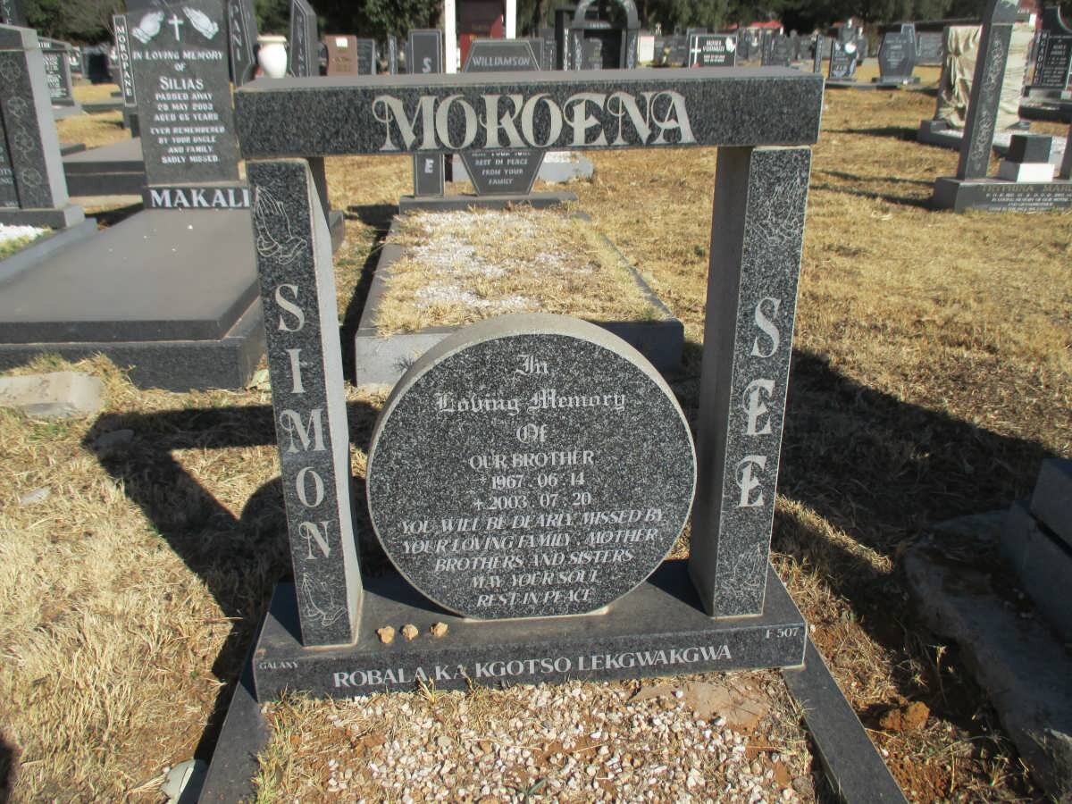 MOKOENA Simon See 1967-2003