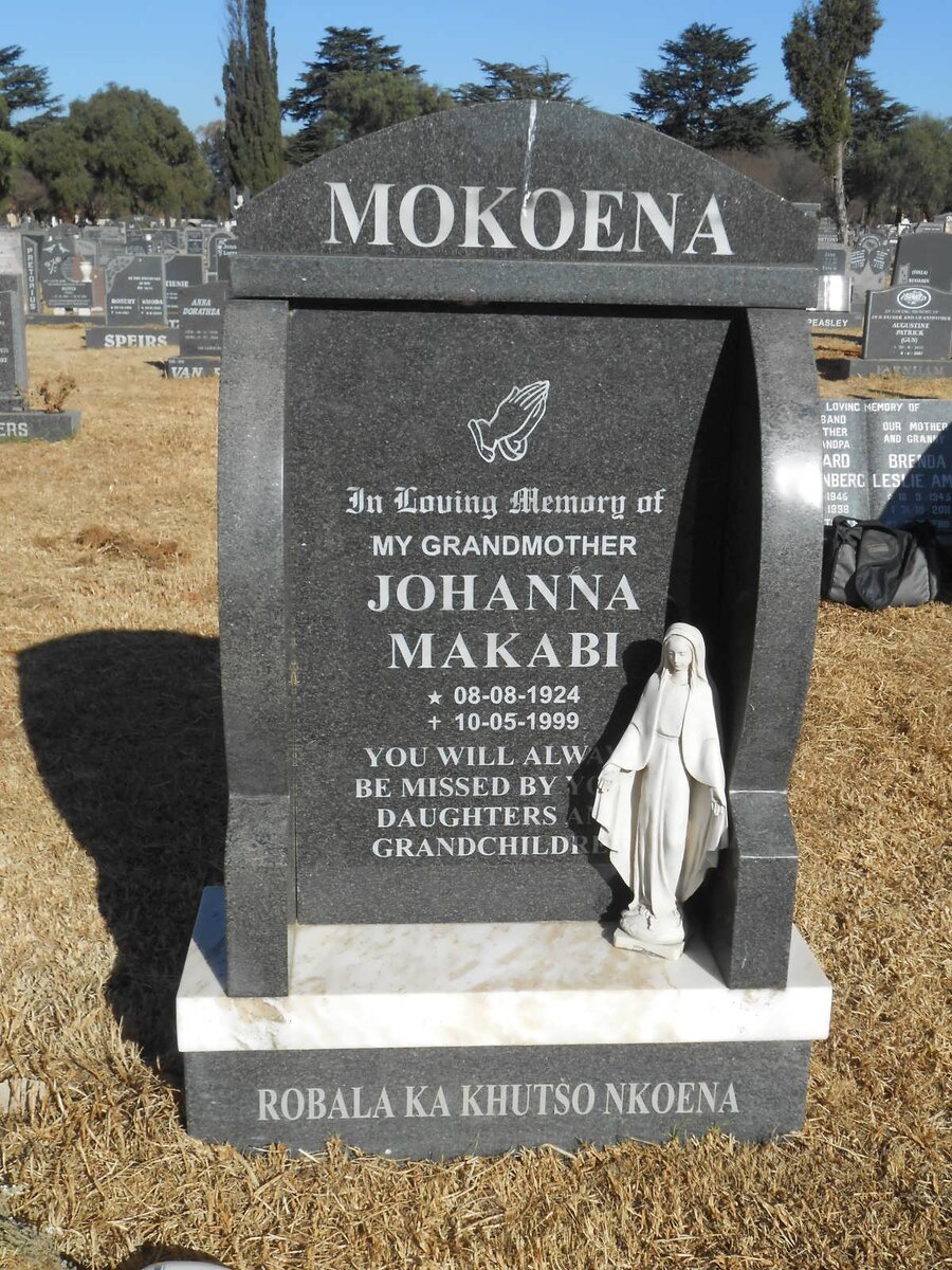 MOKOENA Johanna Makabi 1924-1999