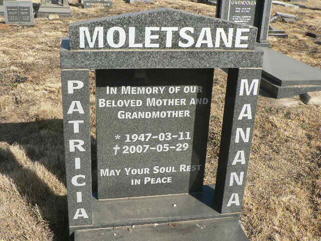 MOLETSANE Patricia Manana 1947-2007
