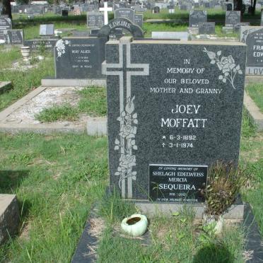 MOFFATT Joey 1892-1974 :: SEQUEIRA Shelagh Edelweiss Mercia 1931-2012