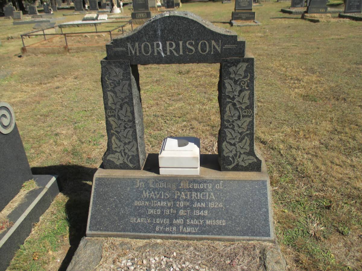 MORRIS Mavis Patricia 1924-1949