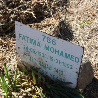 MOHAMED Fatima 1936-1993
