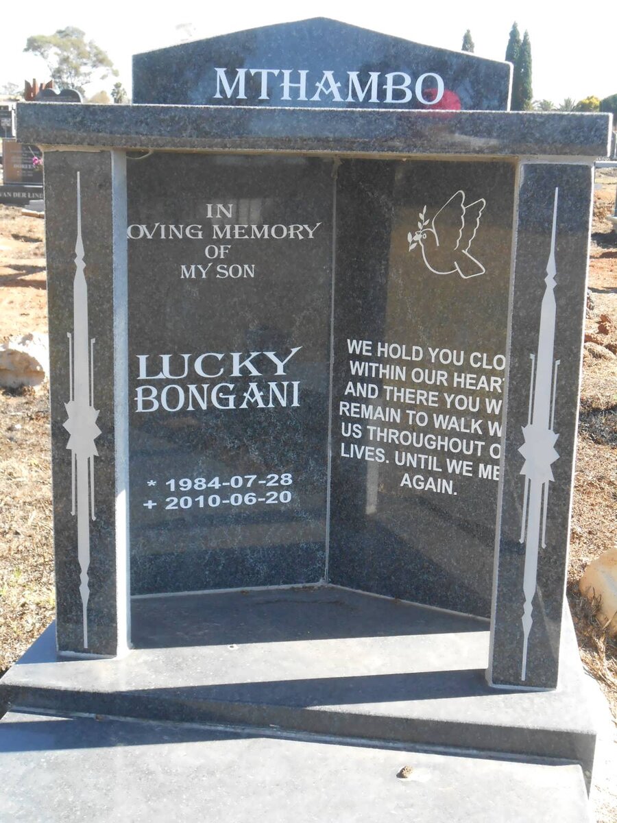 MTHAMBO Lucky Bongani 1984-2010