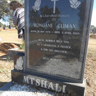 MTSHALI Bongane Climax 1978-2009