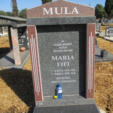 MULA Maria Fifi 1925-2001
