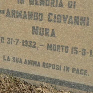 MURA Armando Giovanni 1932-1956
