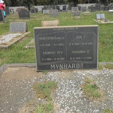 MYNHARDT Jan T. 1864-1952 &amp; Susanna C. 1872-1966 :: MYNHARDT Marthinus 1898-1967 &amp; Murphy Ivy 1908-1967   