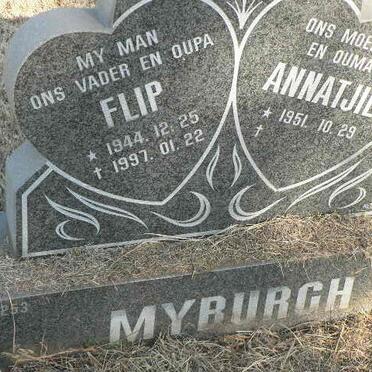 MYBURGH Flip 1944-1997 &amp; Annatjie 1951-