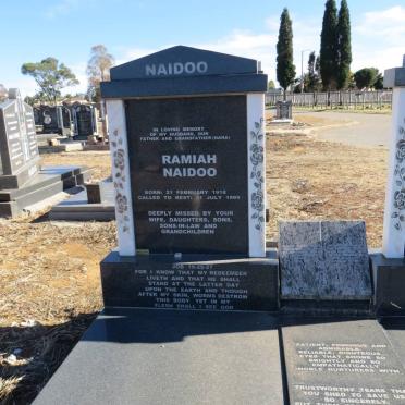 NAIDOO Ramiah 1918-1999
