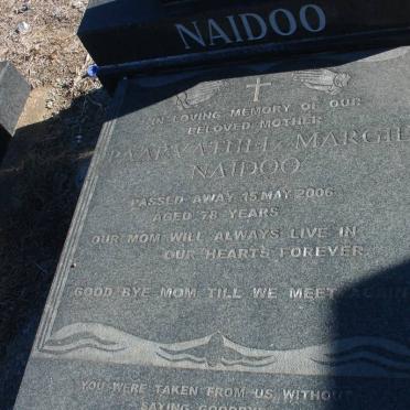 NAIDOO Marimuthu 1924-1995 &amp; Paarvathee Margie -2006