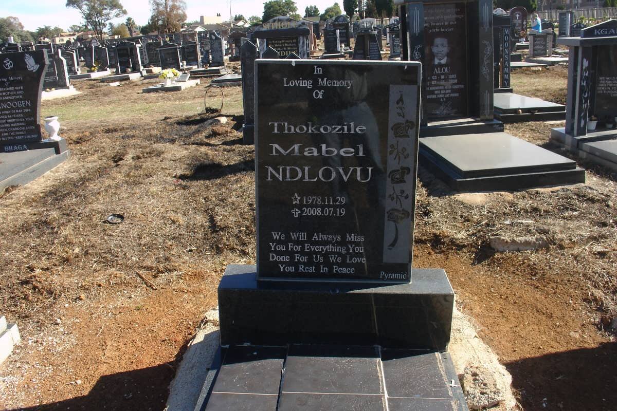 NDLOVU Thokozile Mabel 1978-2008