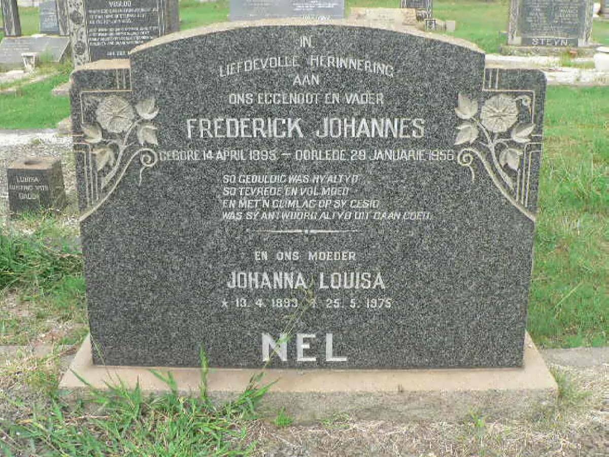 NEL Frederick Johannes 1895-1956 &amp; Johanna Louisa 1893-1975