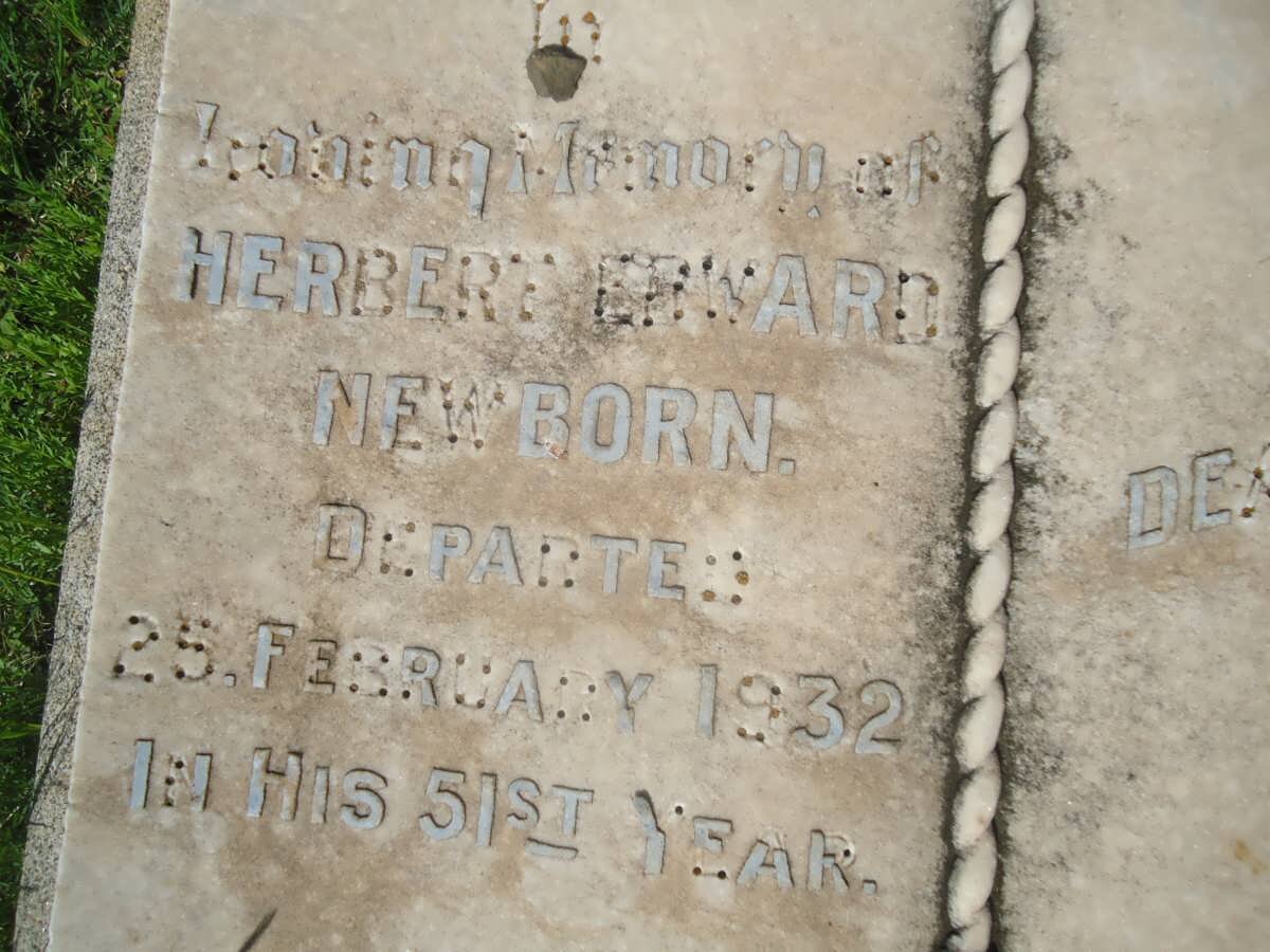 NEWBORN Herbert Edward -1932