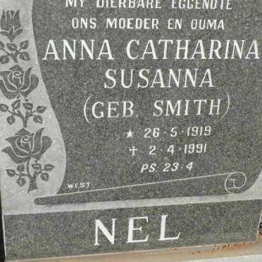 NEL Anna Catharina Susanna nee SMITH 1919-1991