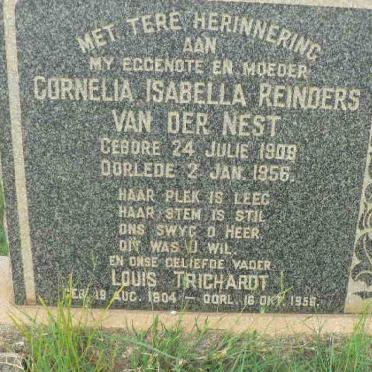 NEST Louis Trichardt, van der 1904-1956 &amp; Cornelia Isabella Reinders 1909-1956