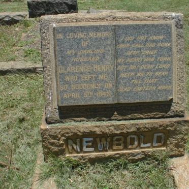 NEWBOLD Clarence Henry -1943