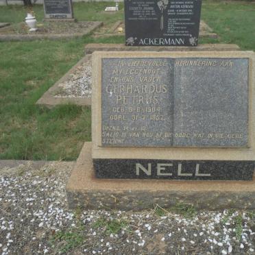 NELL Gerhardus Petrus 1904-1957
