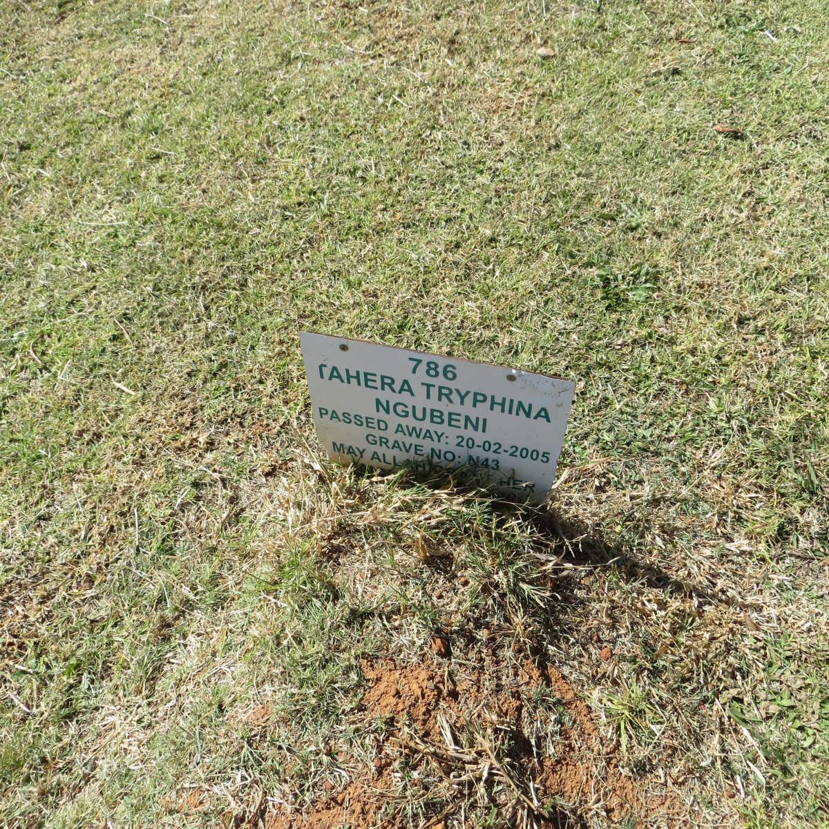 NGUBENI Tahera Tryphina -2005