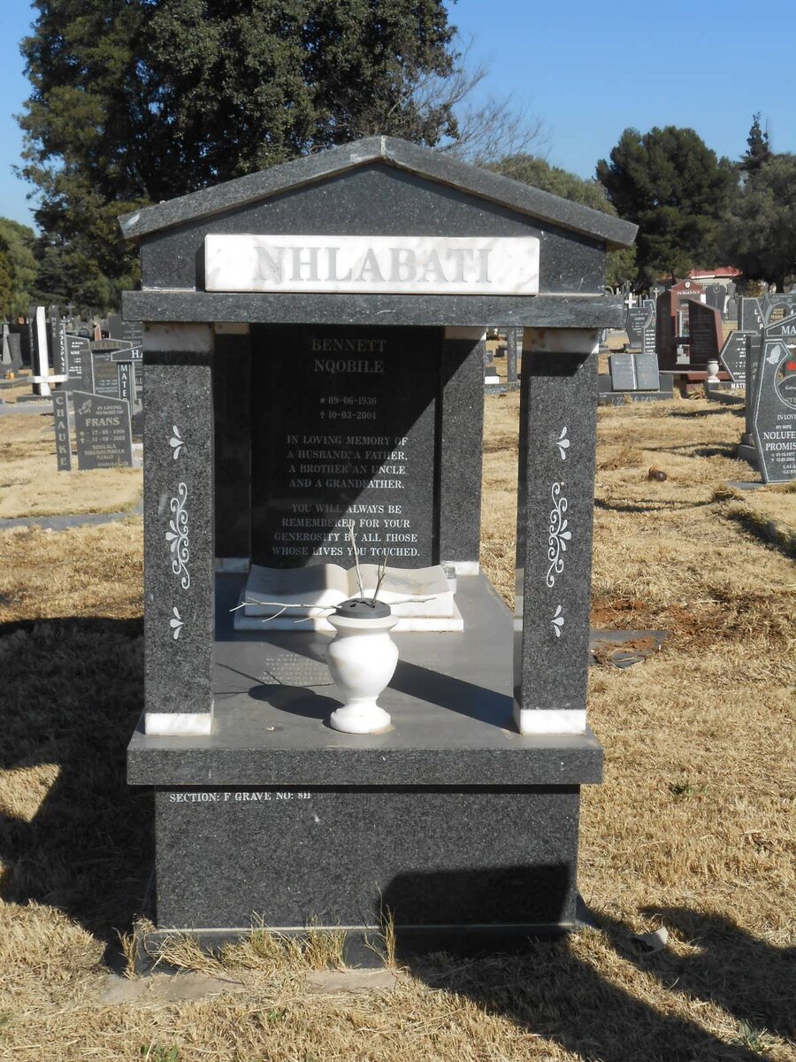 NHLABATI Bennett Nqobile 1936-2004