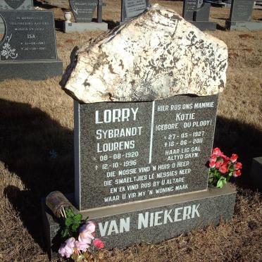 NIEKERK Sybrandt Lourens, van 1920-1996 &amp; Kotie DU PLOOY 1927-2011