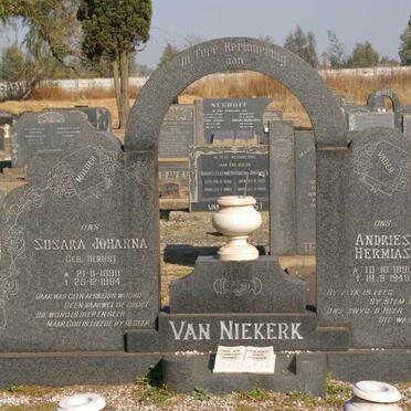 NIEKERK Andries Hermias, van 1890-1948 &amp; Susara Johanna HERBST 1898-1964