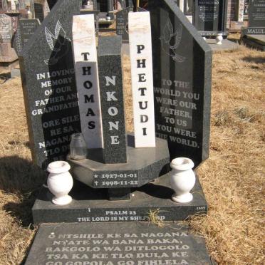 NKONE Thomas Phetudi 1927-1998