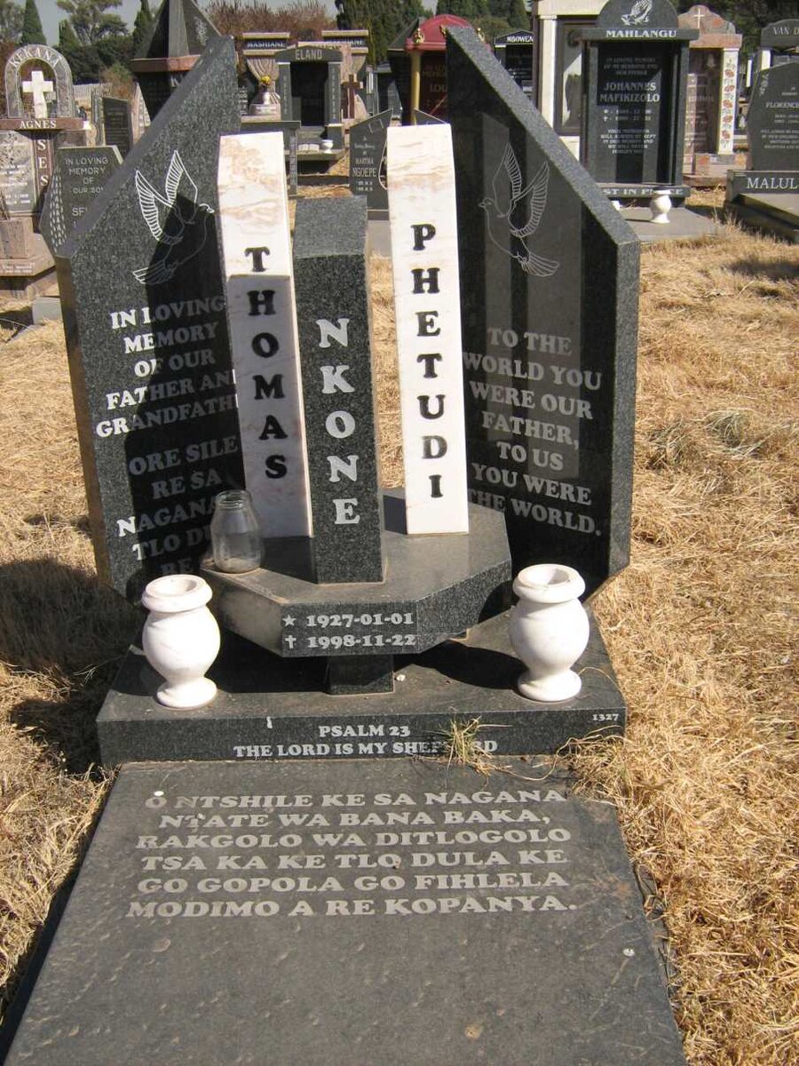 NKONE Thomas Phetudi 1927-1998