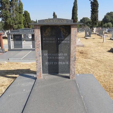 NKWEBANE Joseph 1915-1997 &amp; Anna 1909-2000