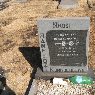 NONKULULEKO Jane Jozi 1977-2003