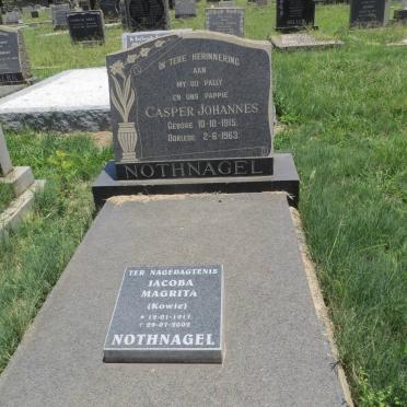 NOTHNAGEL Casper Johannes 1915-1963 &amp; Jacoba Magrita 1917-2002