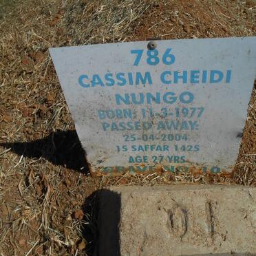 NUNGO Cassim Cheidi 1977-2004